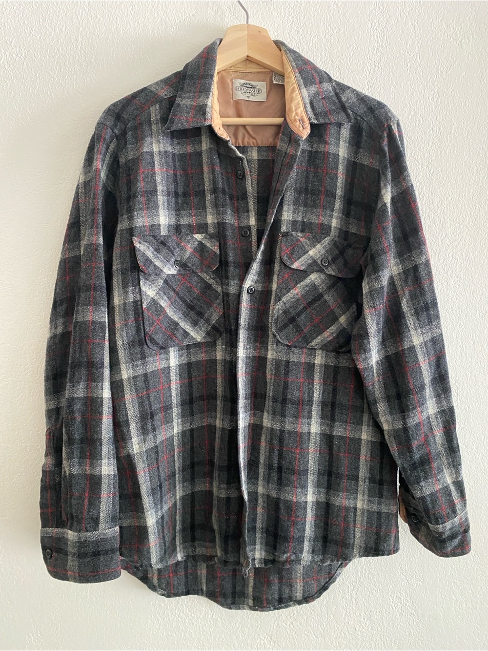 Vintage Fieldmaster Plaid Wool Blend Shirt/Jacket
